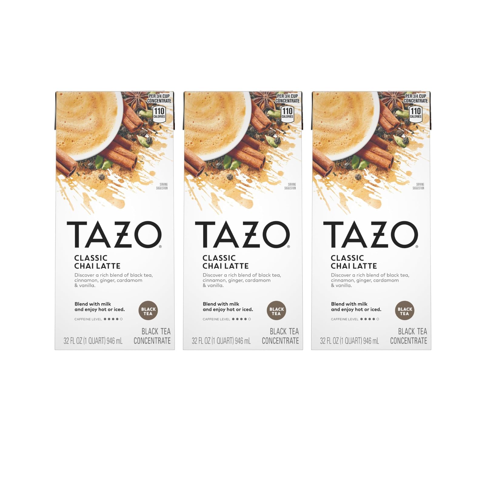 Product image of TAZO Chai Tea Latte Concentrate 32 fl oz 32 fl oz Pack of 3